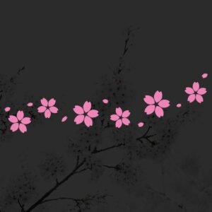 sakura cherry blossoms vinyl decal