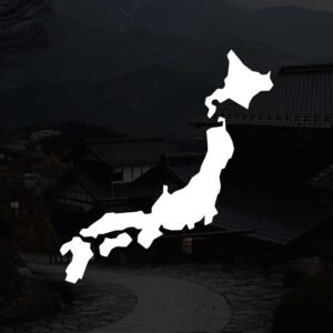 japan silhouette outline vinyl decal (copy)